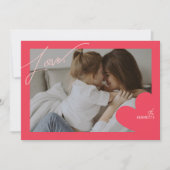 Liefde Frame Foto Valentijnskaarten Bedankkaart (Voorkant)