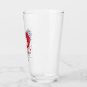 Liefde Frankrijk Vlag Glas (Links)