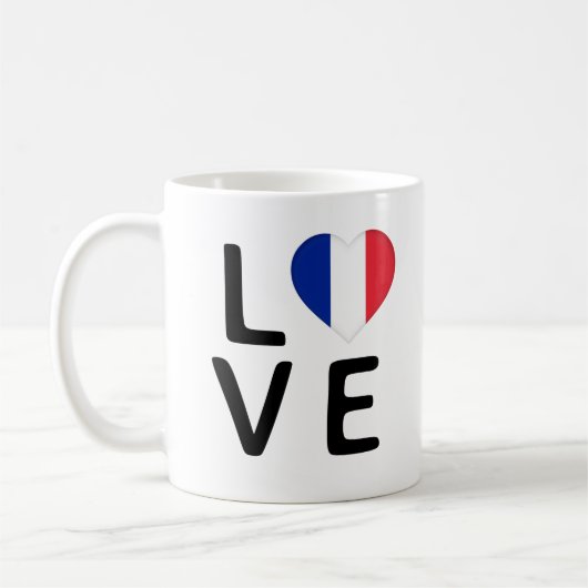 Liefde - Franse vlag Koffiemok (Links)