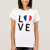 Liefde - Franse vlag T-shirt (Voorkant)