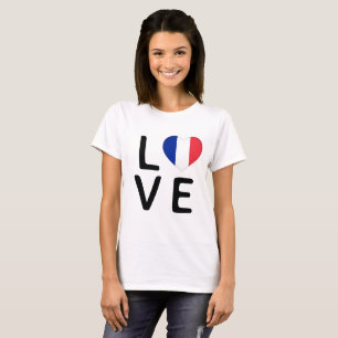 Liefde - Franse vlag T-shirt