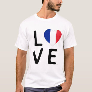 Liefde - Franse vlag T-shirt