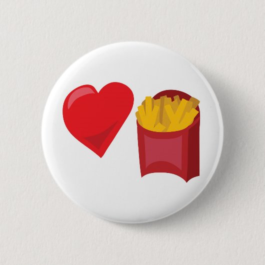Liefde Fries!  Personaliseerbaar: Ronde Button 5,7 Cm (Voorkant)
