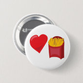 Liefde Fries!  Personaliseerbaar: Ronde Button 5,7 Cm (Voorkant /achterkant)
