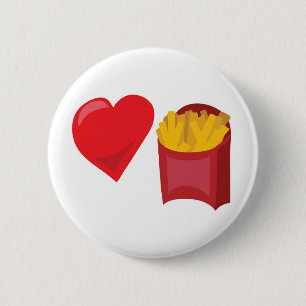 Liefde Fries!  Personaliseerbaar: Ronde Button 5,7 Cm