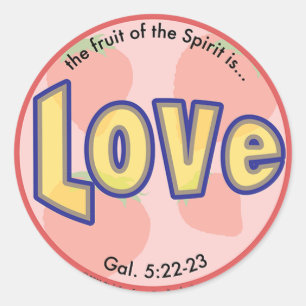 Liefde Fruit van de Spirit Spots Sticker