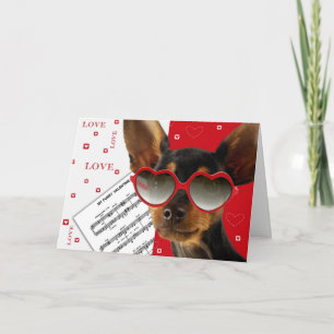 Liefde. Funny Dog Valentijnsdag Custom Feestdagen Kaart