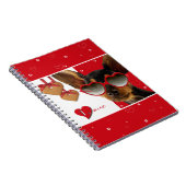 Liefde. Funny Dog Valentijnsdag Gift Notitieboek (Rechterzijde)