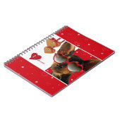 Liefde. Funny Dog Valentijnsdag Gift Notitieboek (Linkerzijde)