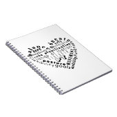 Liefde Fysiotherapie Word Art Spiral Notitieboek (Rechterzijde)