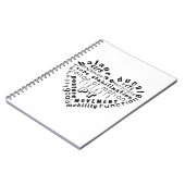 Liefde Fysiotherapie Word Art Spiral Notitieboek (Linkerzijde)