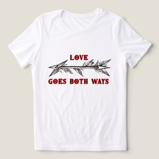 LIEFDE GAAT BEIDE KANTEN OP Tri-Blend SHIRT (Design voorkant)