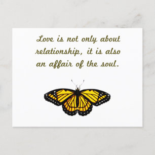 Liefde gaat niet alleen over Relatie Briefkaart