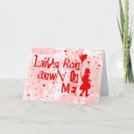 liefde gaat op me regenen . feestdagen kaart