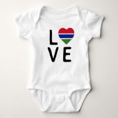 Liefde - Gambia vlag Romper (Voorkant)