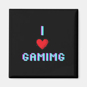 Liefde Gaming Video Game Hart Gamer Magneet