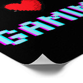 Liefde Gaming Video Game Hart Gamer Poster (Hoek)