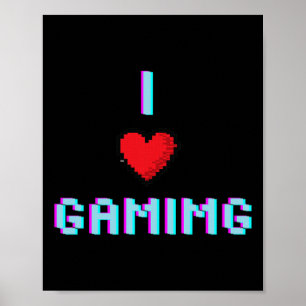 Liefde Gaming Video Game Hart Gamer Poster