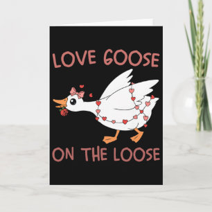 Liefde Ganzen Loslopend Grappige Valentijnsdag Gan Kaart