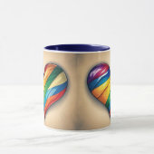 Liefde Gay LGBTQIA+ Hart Mok (Midden)