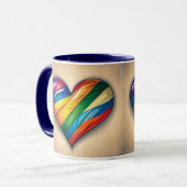 Liefde Gay LGBTQIA+ Hart Mok (Voorkant links)
