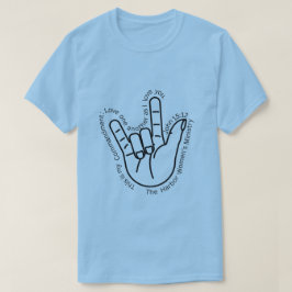 Liefde gebarentaal T-shirt