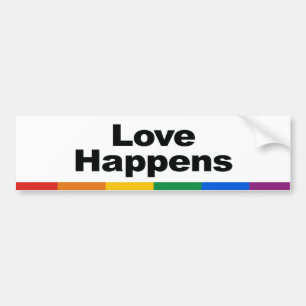 Liefde gebeurt Bumpersticker