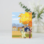 liefde gebonden in een knoop briefkaart (Staand voorkant)