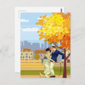 liefde gebonden in een knoop briefkaart (Voorkant / Achterkant)