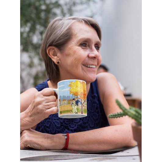  liefde gebonden in een knoop koffiemok