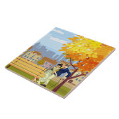 liefde gebonden in een knoop tegeltje (Zijkant)