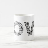 Liefde Gebouwd op Vrede – Typografie Mok (Center)