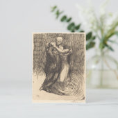 Liefde Geconsecreerd (door Paul-Albert Besnard) Briefkaart (Staand voorkant)