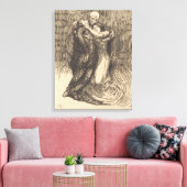 Liefde Geconsecreerd (door Paul-Albert Besnard) Canvas Afdruk (Insitu (Woonkamer))