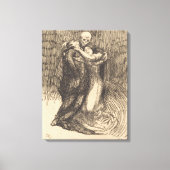 Liefde Geconsecreerd (door Paul-Albert Besnard) Canvas Afdruk (Voorkant)