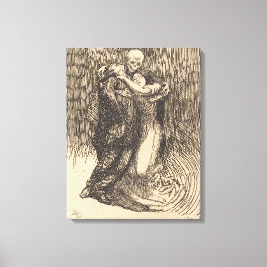 Liefde Geconsecreerd (door Paul-Albert Besnard) Canvas Afdruk (Voorkant)