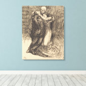 Liefde Geconsecreerd (door Paul-Albert Besnard) Canvas Afdruk (Insitu (Houten vloer))