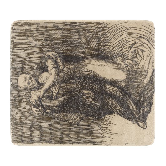 Liefde Geconsecreerd (door Paul-Albert Besnard) Snijplank (Voorkant)