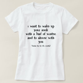 Liefde gedicht T-Shirt