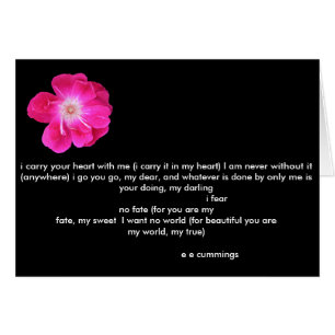 Liefde gedicht van e komt met roze roze roos