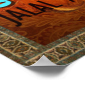 Liefde gedichten door RUMI - Poster goud, tapijt, (Hoek)