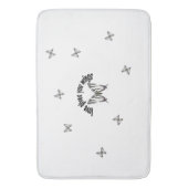 Liefde geef je vleugels badmat (Voorkant Verticaal)