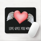 Liefde geeft je Wings Muismat (Met muis)