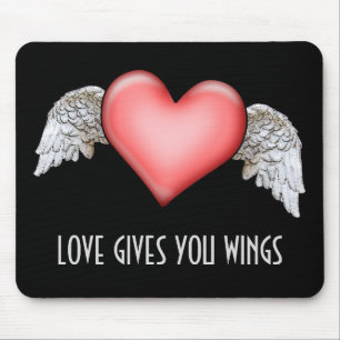 Liefde geeft je Wings Muismat