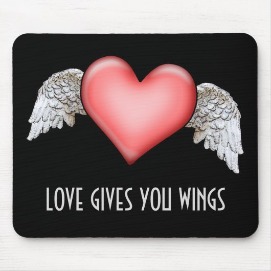 Liefde geeft je Wings Muismat (Voorkant)