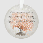 Liefde geeft ons een fairy Tale Heart Leaf Tree We Ornament (voorkant)