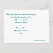 Liefde geeft ons een feiale weddenschap aankondigingskaart (Achterkant)