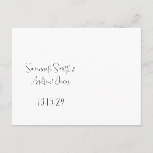 Liefde geeft ons een feiale weddenschap aankondigingskaart (Achterkant)