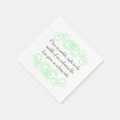 Liefde geeft ons een sprookjesachtig citaat servetten (Hoek)