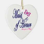 Liefde geeft ons vleugels keramisch ornament (Rechts)